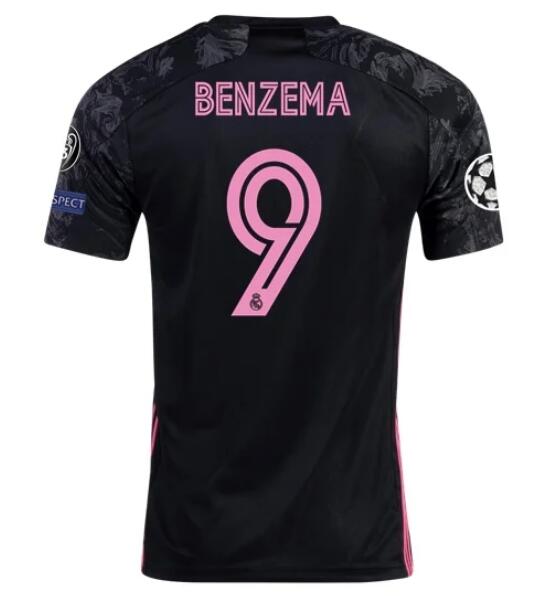 Real Madrid Football Kit Third Soccer Jersey KARIM BENZEMA #9 2020/21